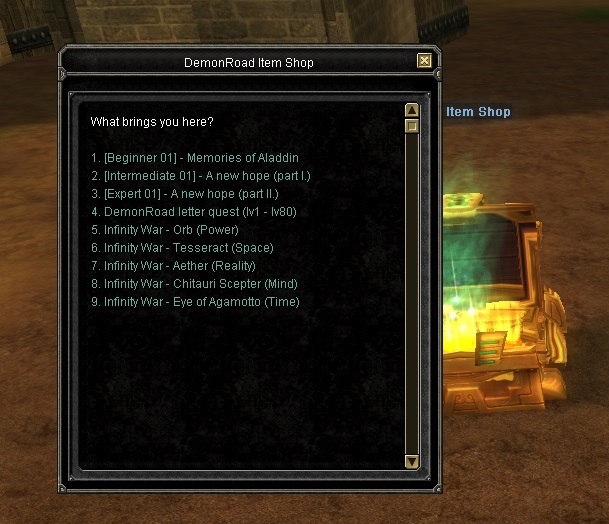 Infinity Stones quest reward
